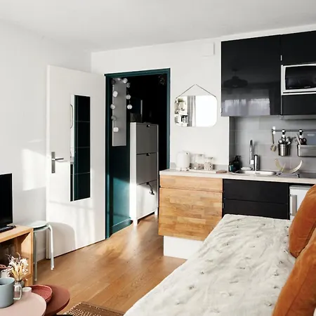 Daire Joli Studio Near Buttes Chaumont Paris