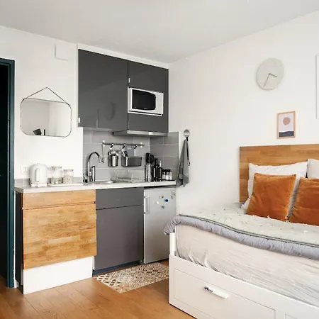 Joli Studio Near Buttes Chaumont Daire *